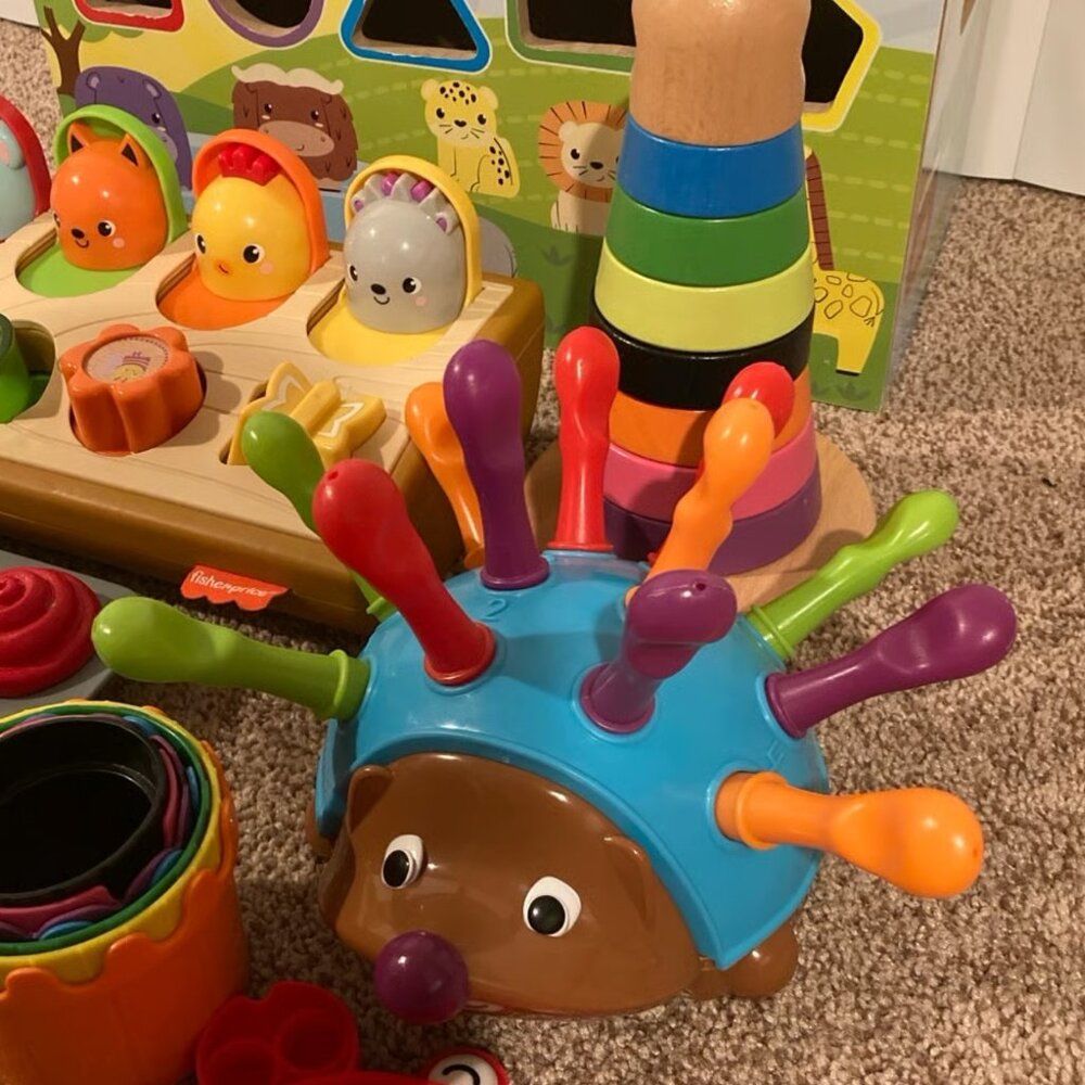 Learning Toy Bundle — Shape sorter stacking fine motor sensory toys - Picture 3 of 4